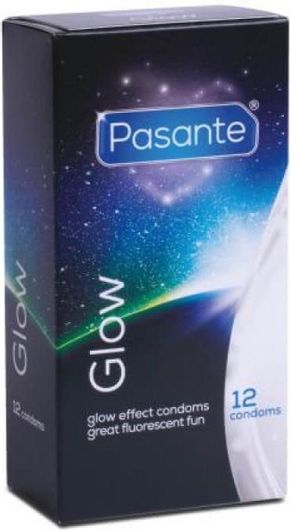 Προφυλακτικά Pasante Through Glow In The Dark 12τμχ