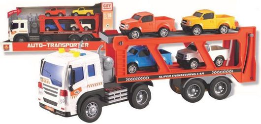 Νταλίκα Φριξιον Δυόροφη με Αυτοκίνητα Ήχους και Φώτα