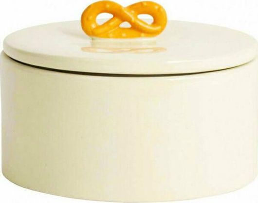 Βάζο Αποθήκευσης Τροφίμων Gusta Funky Πορσελάνης με Kαπάκι 18x12cm Μπεζ