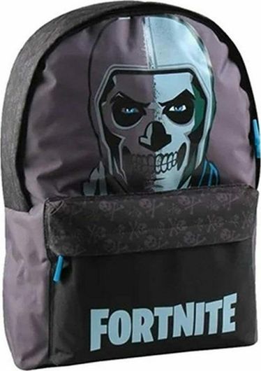 Σχολική Τσάντα Δημοτικού Gim Fortnite Skull Πλάτης Γκρι