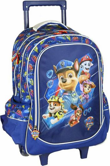 Σχολική Τσάντα Δημοτικού Gim Paw Patrol Movie Τρόλεϊ Μπλε