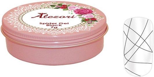 Gel Νυχιών Alezori Spider Gel Black 7gr