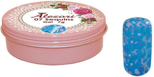 Gel Νυχιών Alezori Sequins Gel 07 7gr
