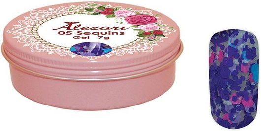 Gel Νυχιών Alezori Sequins Gel 05 7gr
