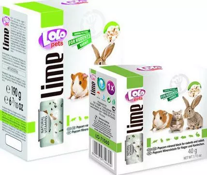 Διατροφικό Συμπλήρωμα Τρωκτικών Lolo Pets για Ινδικό Χοιρίδιο Κουνέλι & Χάμστερ Pop Corn 190gr