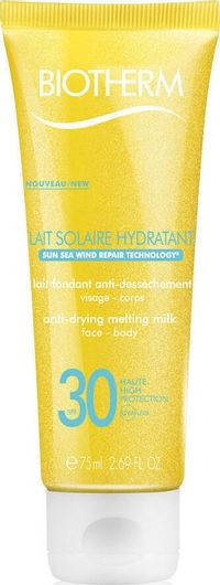 Αδιάβροχο Αντηλιακό Προσώπου & Σώματος SPF30 75ml Biotherm Lait Solaire Hydratant Anti-Drying