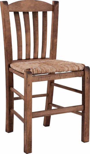 Καρέκλα Καφενείου Homemarkt Ξύλινη 41x35x89cm Καφέ