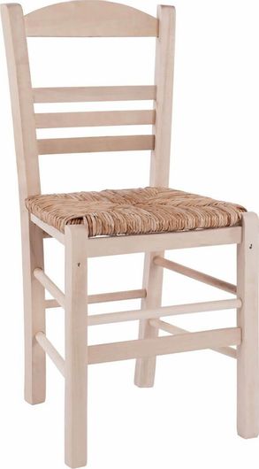 Καρέκλα Καφενείου Homemarkt Ξύλινη 40.5x43x88cm Μπεζ