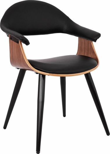 Πολυθρόνα Επισκέπτη Homemarkt Superior Pro Μαύρη 55x50x82cm 