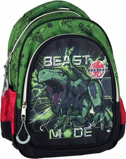 Σχολική Τσάντα Νηπίου Gim Bakugan Πλάτης Πράσινη