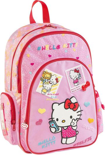 Σχολική Τσάντα Δημοτικού Graffiti Hello Kitty Πλάτης Ροζ