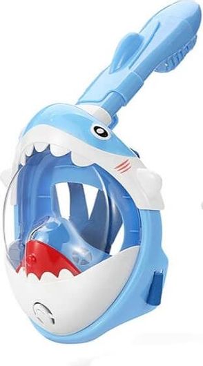 Παιδική Μάσκα Θαλάσσης Thenice KF-3 Καρχαριάκι Baby Shark Full Face Snorkel Mask XS/S Mπλε