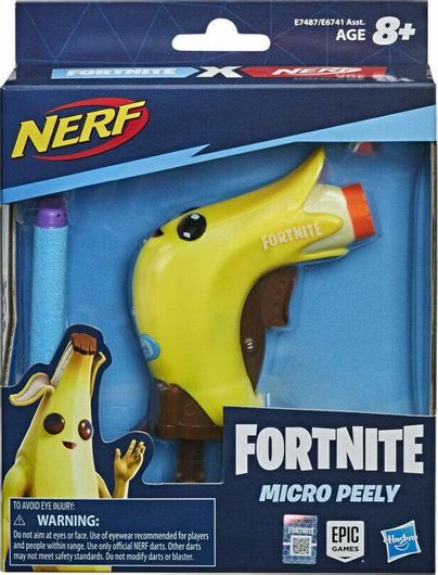 Εκτοξευτής Nerf Hasbro 1036908 Micro Peely Blaster Fortnite για 8+ Ετών