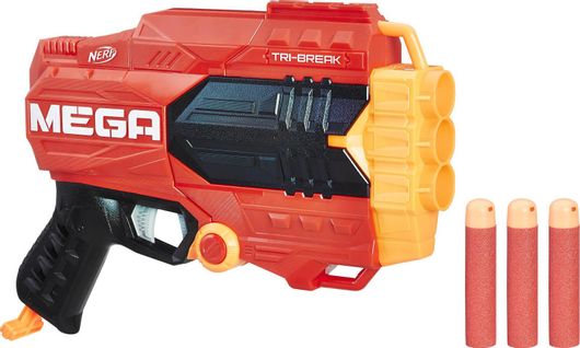 Εκτοξευτής Nerf Hasbro 1038218 Tri-Break N-Strike Mega για 8+ Ετών