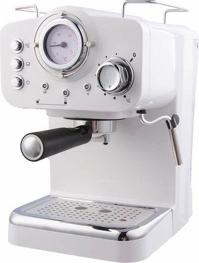 Μηχανή Espresso Arielli KM-501W 1100W Πίεσης 15bar Λευκό