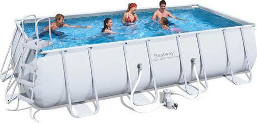 Πισίνα Bestway PVC με Μεταλλικό Σκελετό & Αντλία Φίλτρου 549x274x122cm