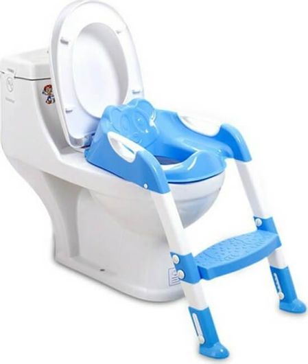 YoYo Εκμάθηση Τουαλέτας Με Σκάλα Για Παιδάκια Μπλε 37x59cm