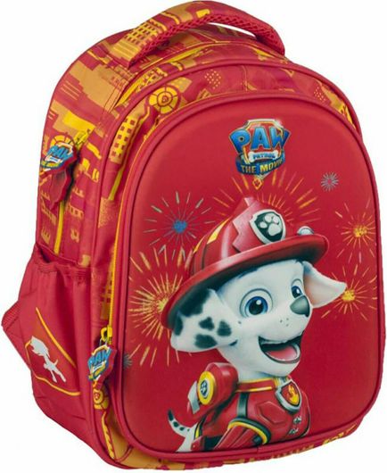 Σχολική Τσάντα Νηπίου Πλάτης Gim Paw Patrol Movie Marshall Κόκκινο
