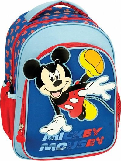 Σχολική Τσάντα Νηπίου Πλάτης Gim Mickey Team Πολύχρωμο