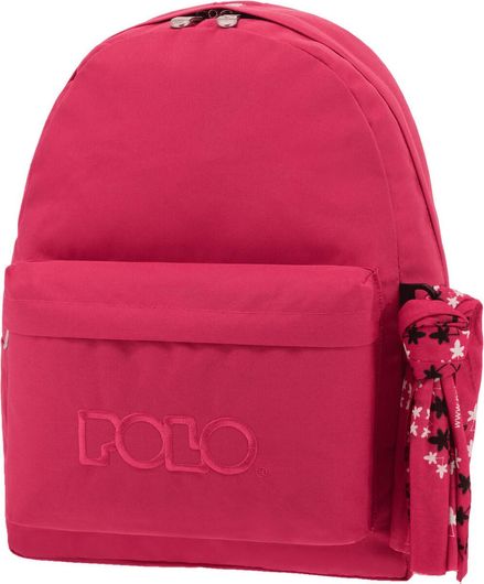 Σχολική Τσάντα Πλάτης Γυμνασίου / Λυκείου Polo Original 600D Φούξια