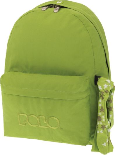 Σχολική Τσάντα Πλάτης Γυμνασίου / Λυκείου Polo Original 600D Πράσινο