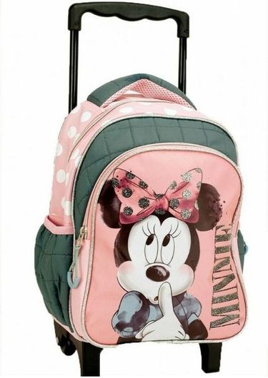 Σχολική Τσάντα Νηπίου Τρόλεϊ Gim Minnie Fabulous Πράσινο