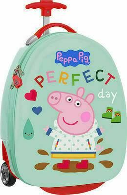 Σχολική Τσάντα Νηπίου Safta Peppa Pig Τρόλεϊ Τιρκουάζ