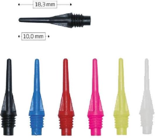 Μύτες για Βελάκια Bull's Star Soft Tips 6mm 100τμχ Μαύρες