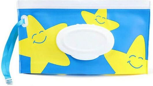 Θήκη Για Μωρομάντηλα Wipe Αστέρια 24x14cm