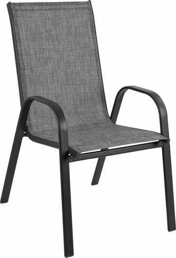 Καρέκλα Homemarkt Leon Εξωτερικού Χώρου Μεταλλική 54x70x93cm Γκρι