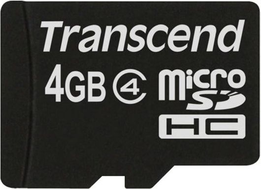 Transcend microSDHC Class 4 Card 4GB TS4GUSDC4