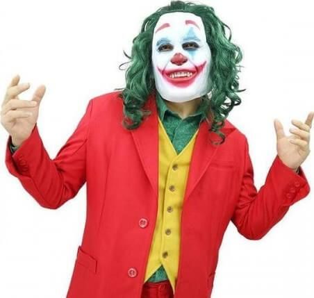 Αποκριάτικη Μάσκα Joker Γελωτοποιός Άρθουρ 136284