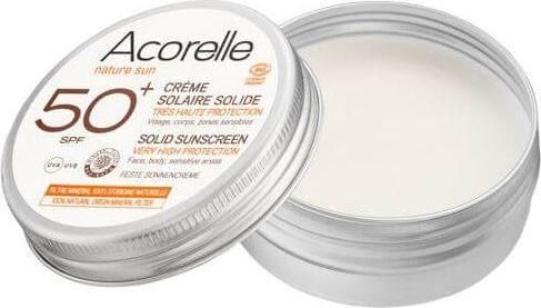 Αντηλιακή Κρέμα Acorelle Organic Solid Sunscreen SPF50 50ml