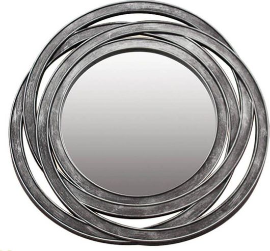 Καθρέπτης Τοίχου Ankor με Ασημί Πλαστικό Πλαίσιο 50.5x50.5cm