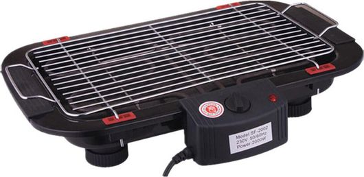Ηλεκτρική Ψησταριά Σχάρας Bormann BBQ1050 με Ρυθμιζόμενο Θερμοστάτη 2000W Μαύρο