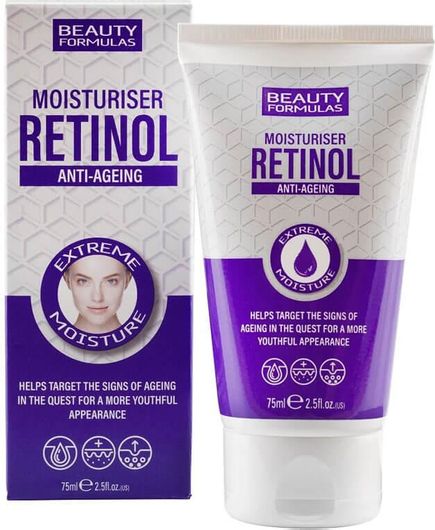 Κρέμα Προσώπου Beauty Formulas 24ωρη Αντιγηραντική με Ρετινόλη 75ml