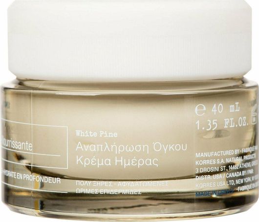 Κρέμα Προσώπου Korres White Pine Αντιγηραντική Ημέρας για Ξηρές Επιδερμίδες 40ml