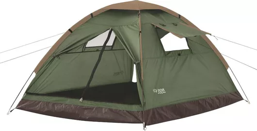 Escape Trail IV Καλοκαιρινή Σκηνή Camping Igloo με Διπλό Πανί για 4 Άτομα 210x240x175cm Χακί 