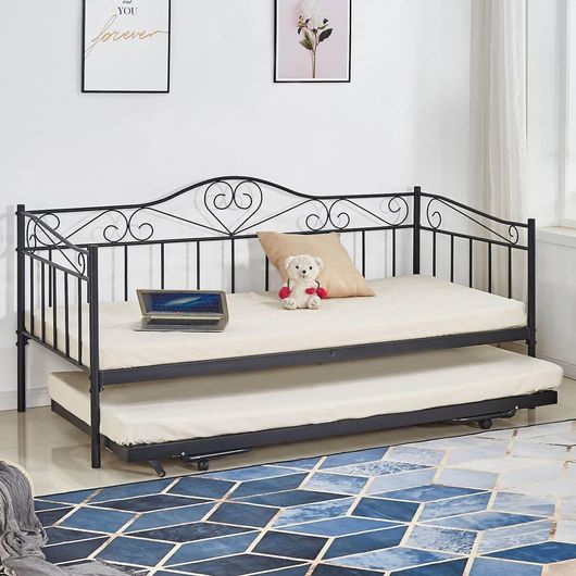 Καναπές Κρεβάτι Homemarkt Μονό Μεταλλικό 190x90cm