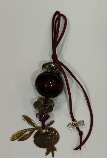 Γούρι Κρεμαστό G8 Ρόδι 2022 Μεταλλικό Χρυσό