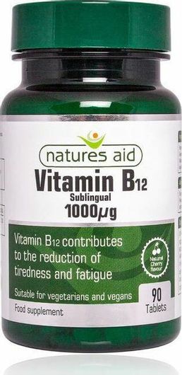 Natures Aid Vitamin B12 1000ug 90 Ταμπλέτες
