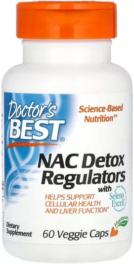 Doctor's Best Best NAC Detox Regulators Seleno Excell 600mg 60 ταμπλέτες