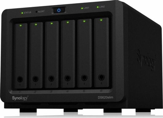 NAS Synology DiskStation DS620slim Tower με 6 θέσεις για HDD/SSD και 2 θύρες Ethernet