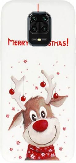 Christmas Back Cover Case Xiaomi Redmi Note 9S/9 Prodesign 2 white