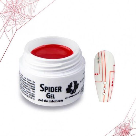 Gel Νυχιών Allepaznokcie Spider Precision Κόκκινο