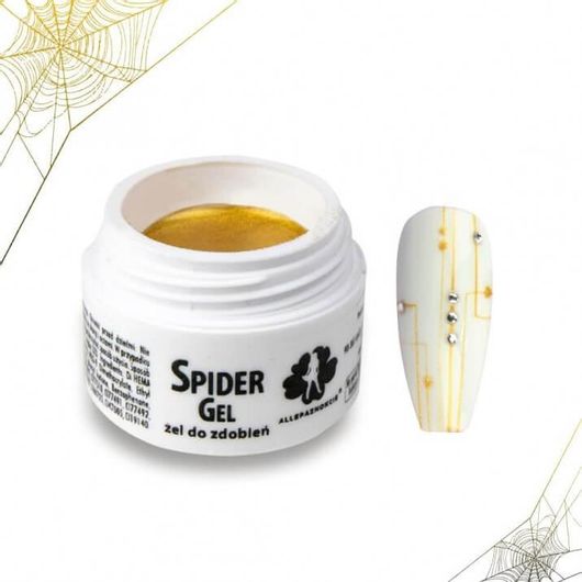 Gel Νυχιών Allepaznokcie Spider Precision Χρυσό