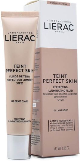 Illuminating Fluid Lierac Teint Perfect Skin Perfecting SPF20 30ml 01 Clair