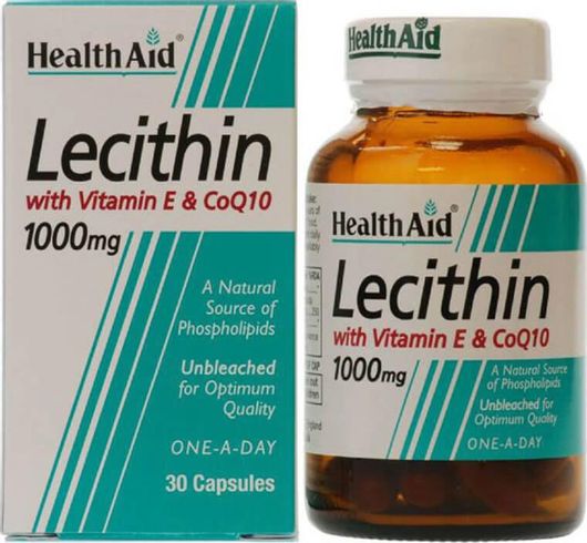Health Aid Lecithin 1000mg - Co Q10 And Vitamin E 30 Κάψουλες
