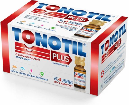 Συμπλήρωμα Διατροφής Tonotil Plus 15τμχ x 10ml
