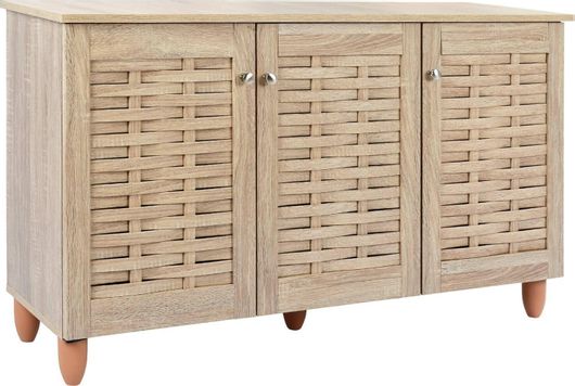 Παπουτσοθήκη Ξύλινη Homemarkt με 3 Ράφια 114x34x68cm